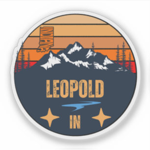 Sticker Léopold, Indiana