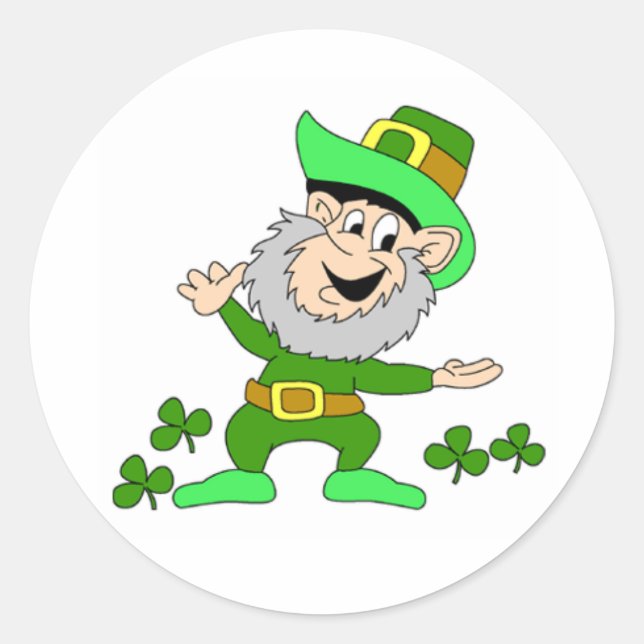 Sticker Leprechaun de dessin (Devant)