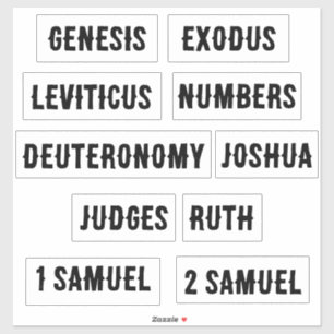 Sticker Les 10 premiers livres de la Bible