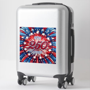 Sticker Les 250 ans d'Amérique 1776-2026 Feux d'artifice R
