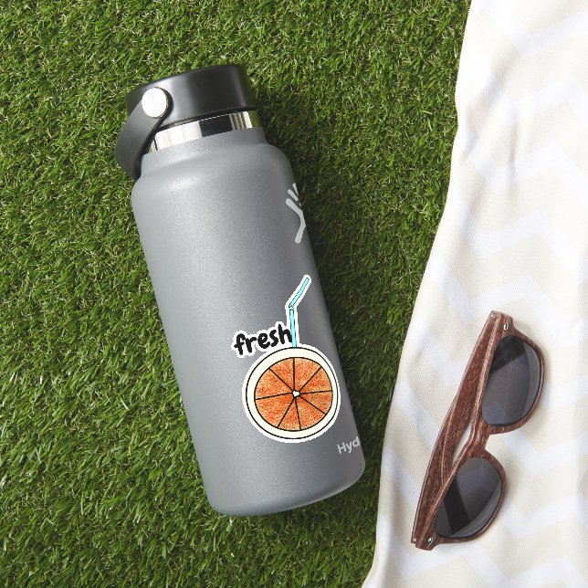 Sticker Les Amateurs D'Orange Soignés Et Fraîches (HydroFlask Insitu)