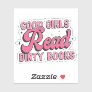 Sticker Les bonnes filles lisent des livres sales