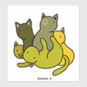 Sticker Les chatons d'olive