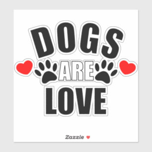 Sticker Les chiens sont amoureux