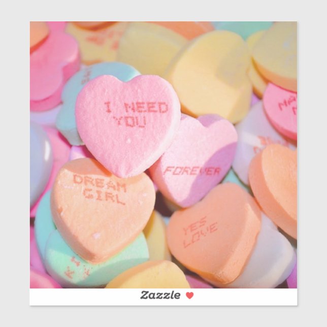 STICKER LES COEURS DE LA BOUGIE DE VALENTINE (Feuille)