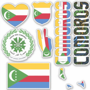 Sticker Les Comores Extraordinaires forment des symboles n