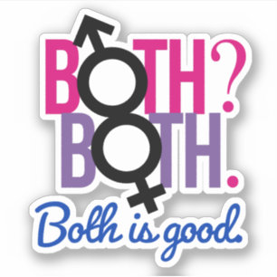 Sticker Les deux. Les deux ? Les deux sont bons