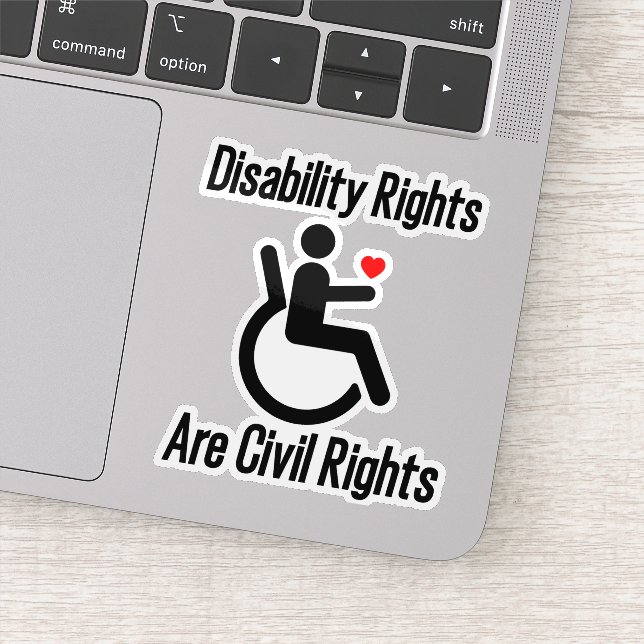 Sticker Les Droits Des Personnes Handicapées Sont Des Droi (Détail)