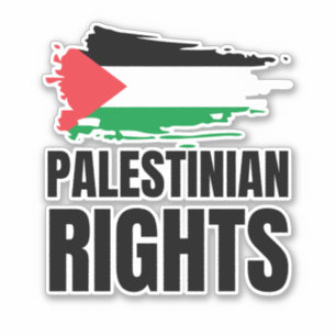 STICKER LES DROITS PALESTINIENS COMPTENT