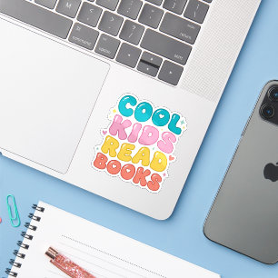 Sticker Les enfants cool lisent des livres - amoureux des