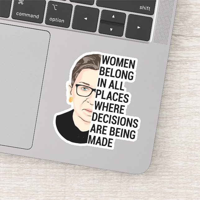 Sticker Les femmes appartiennent à tous les endroits où le (Détail)