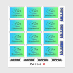 Sticker Les fibres aggravent la diverticulite 6X6 12 autoc