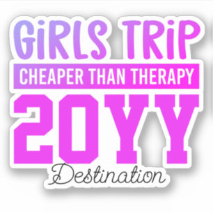 Sticker Les Filles Sur Mesure Voyage Moins Cher Que La Thé
