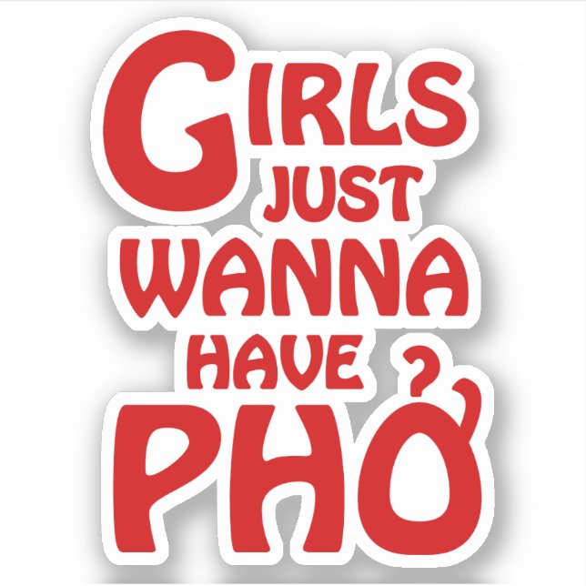 Sticker Les Filles Voulaient Juste Avoir Des Phnomes (Devant)