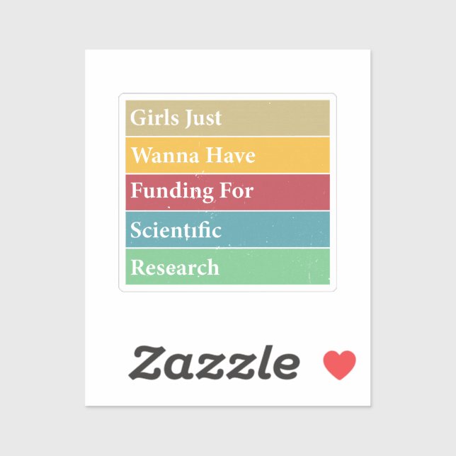 Sticker Les Filles Voulaient Juste Avoir Un Financement Po (Feuille)