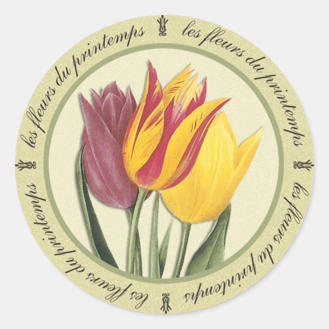 Sticker Les Fleurs du Printemps (Devant)
