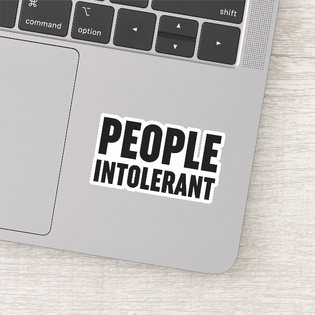 Sticker Les gens intolérants (Détail)