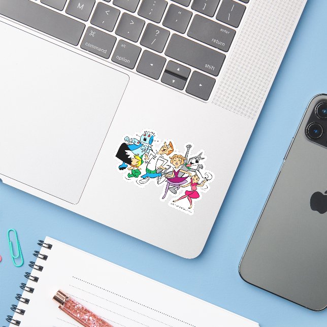Sticker Les Jetsons | Family Dance Party (Ordinateur portable avec iPhone)