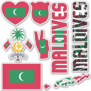 Sticker Les Maldives Extraordinaires Forment les symboles 