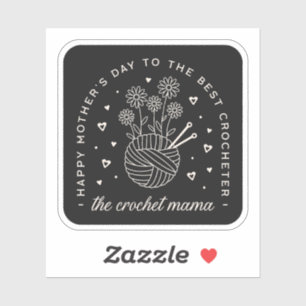 Sticker Les mères de Crochet jour les meilleurs amoureux d