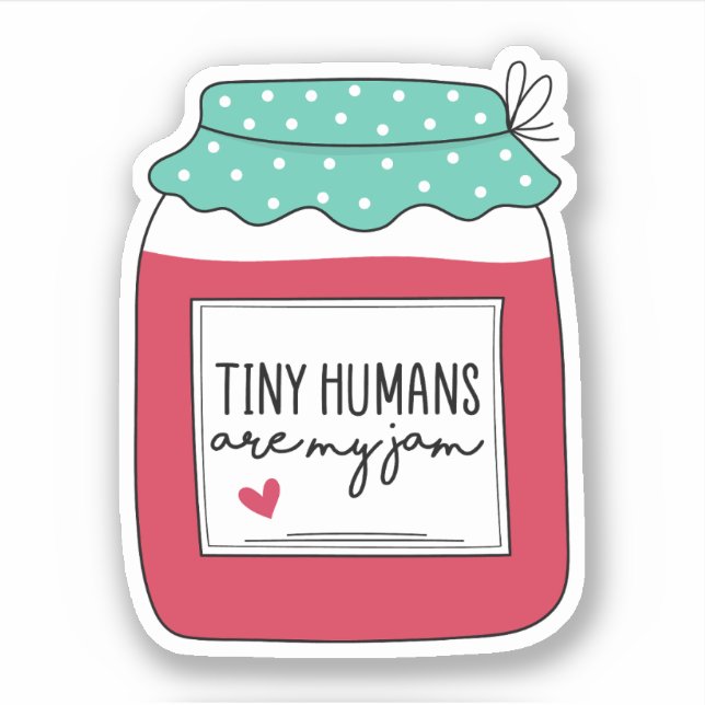 Sticker Les minuscules humains sont ma confiture, l'infirm (Devant)