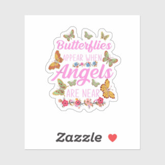 Sticker Les Papillons Apparaissent Lorsque Les Anges Sont