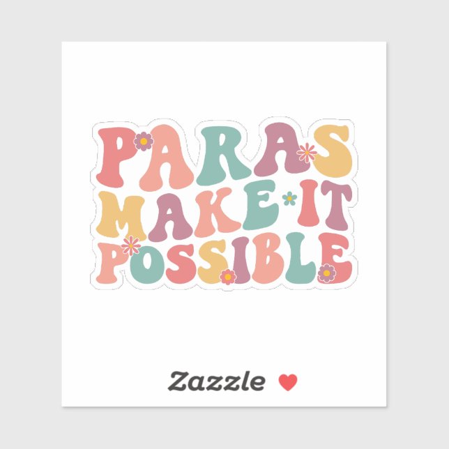Sticker Les Paras Rendent Possible (Feuille)