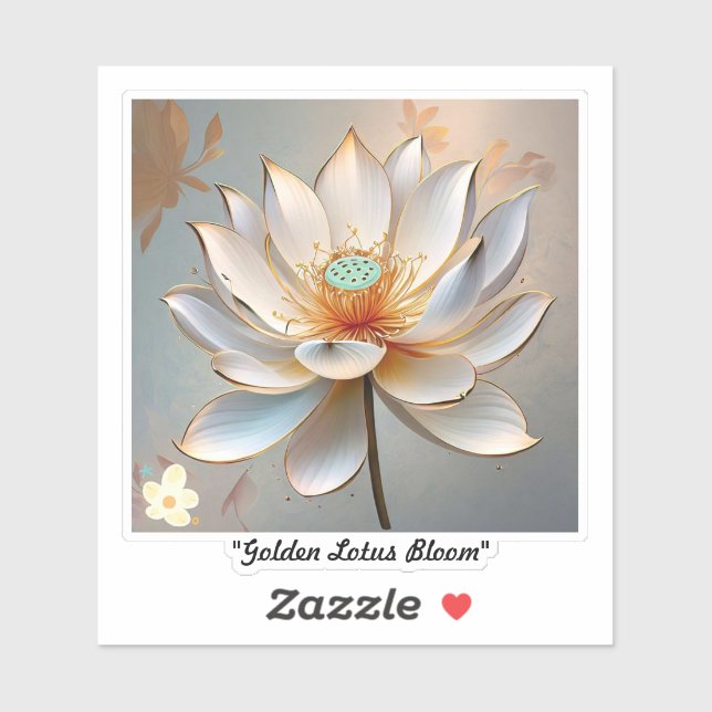 Sticker "Les pétales de Lotus se déplient" (Feuille)