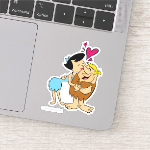Sticker Les Pierrafeu   Betty Kissing Barney