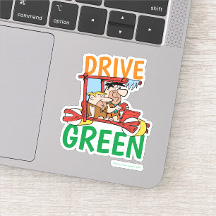 Sticker Les Pierrafeu Fred & Barney - Drive Green