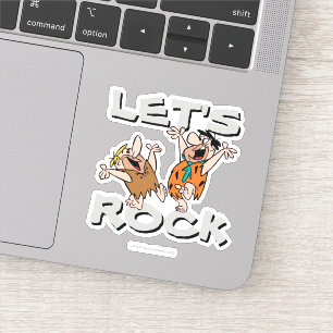 Sticker Les Pierrafeu Fred & Barney - Let's Rock