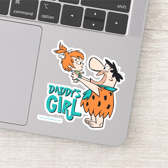 Sticker Les Pierrafeu | Fred & Pebbles - La fille de papa (Détail)
