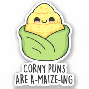 Sticker Les Puns de maïs sont un jeu de maïs amusant