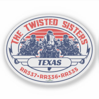 Sticker Les Sœurs Tordues Texas USA Moto 01