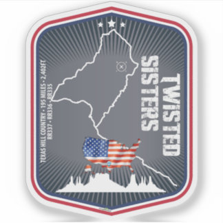 Sticker Les Sœurs Tordues Texas USA Moto 02