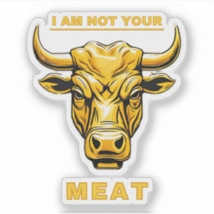 Sticker Les vaches ne sont pas de la nourriture