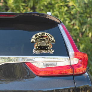 Sticker Les vieux camionneurs ne meurent jamais Camionneur