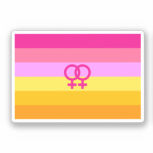 Sticker Lesbienne Dawn Pride Femmes qui aiment les femmes