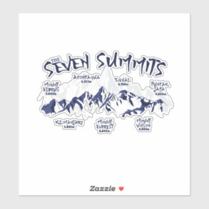 Sticker L'Escalade des Sept Sommets