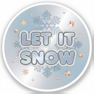 Sticker Let It Snow