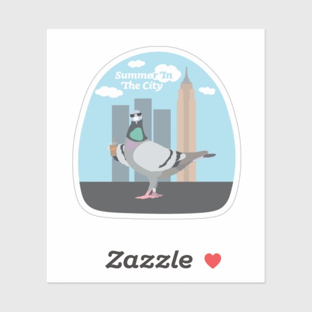 Sticker L'Été Dans La Ville (Feuille)