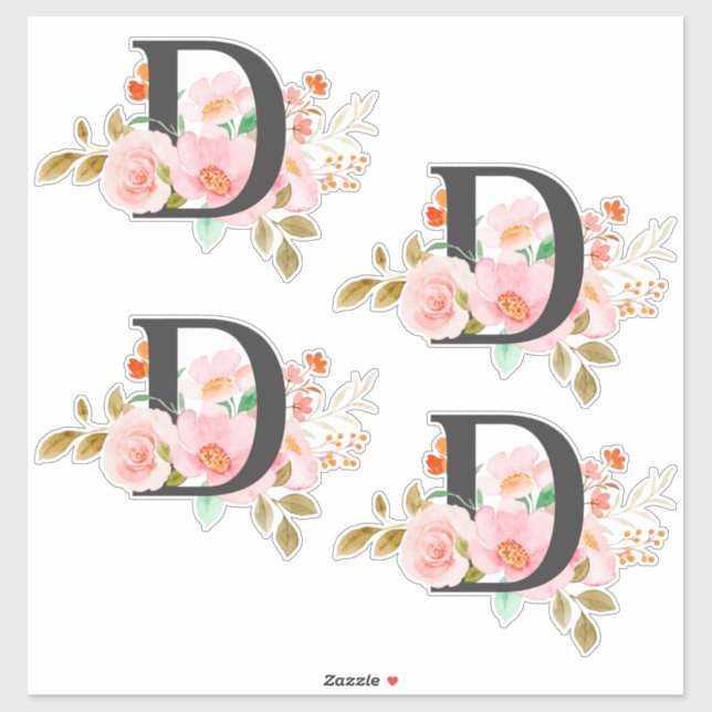 Sticker Letter D (Feuille)