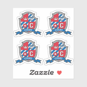 Sticker Lettre C nom coutumier Cimier de chien de loup de 