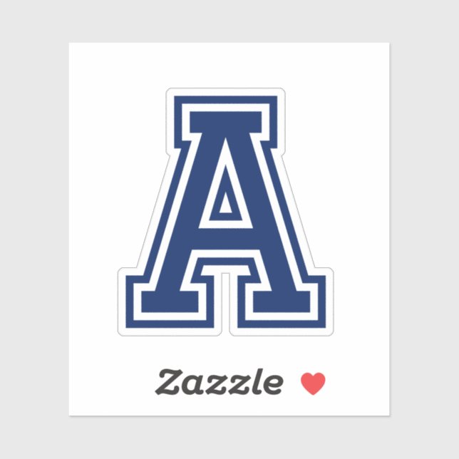 Sticker Lettre couleur personnalisée alphabet de police d' (Feuille)
