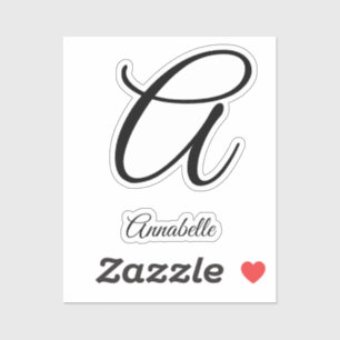 Sticker Lettre monographique et nom