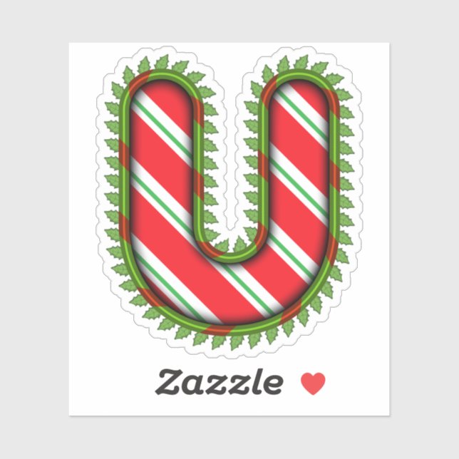 Sticker Lettre Noël R (Feuille)