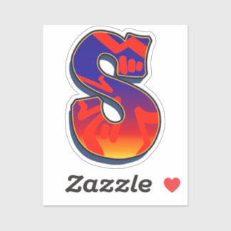Sticker Lettre S - Night Sky