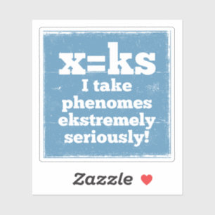 Sticker lettre x phenome k phonie sonore