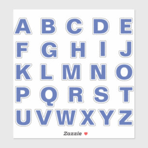 Sticker Lettres alphabétiques monogrammes initiales