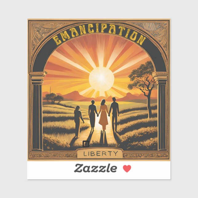Sticker "Levée de soleil de l'émancipation" (Feuille)